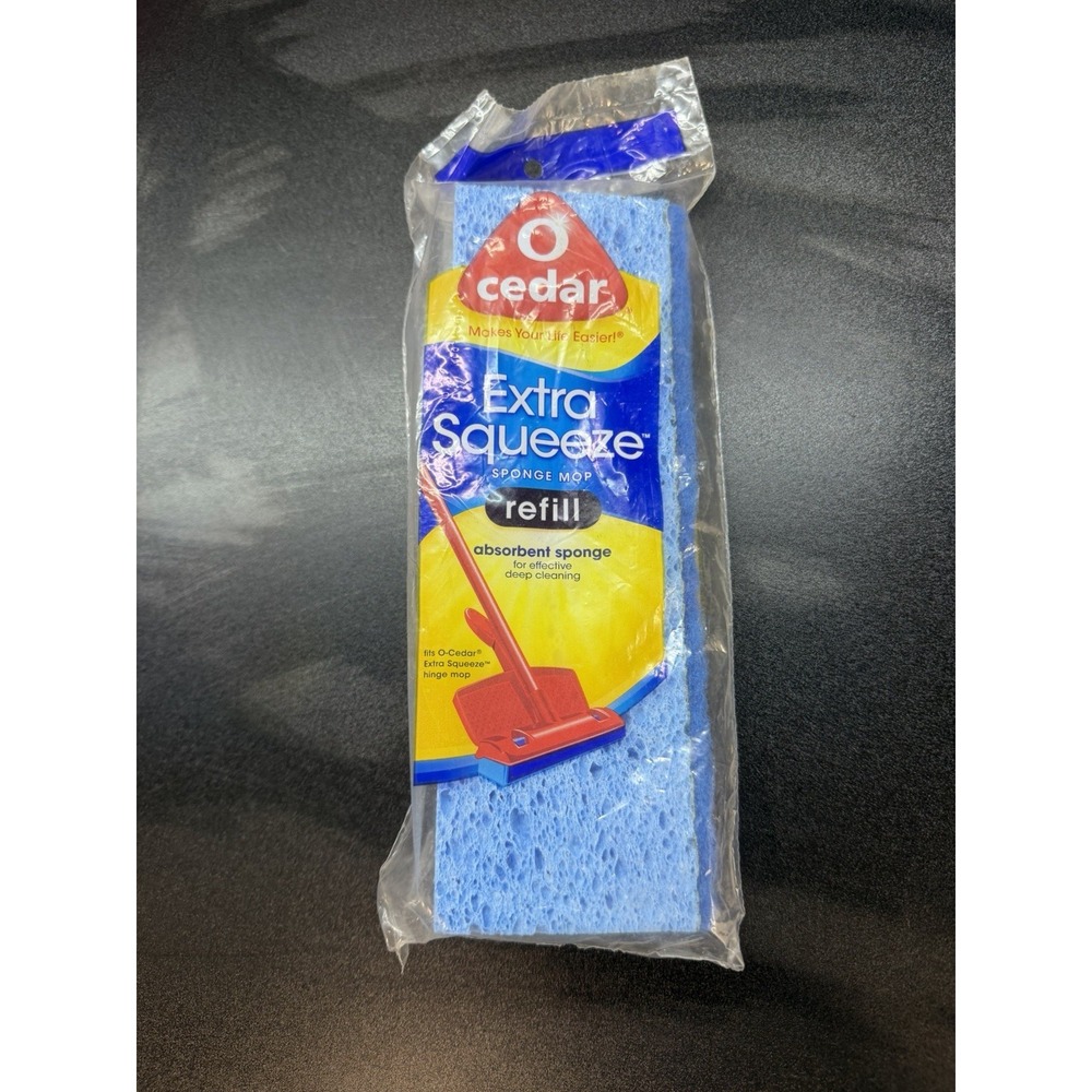O-Cedar Easy Squeeze Sponge Mop Refill Absorbent Sponge for Hinge Mop Sealed NOS